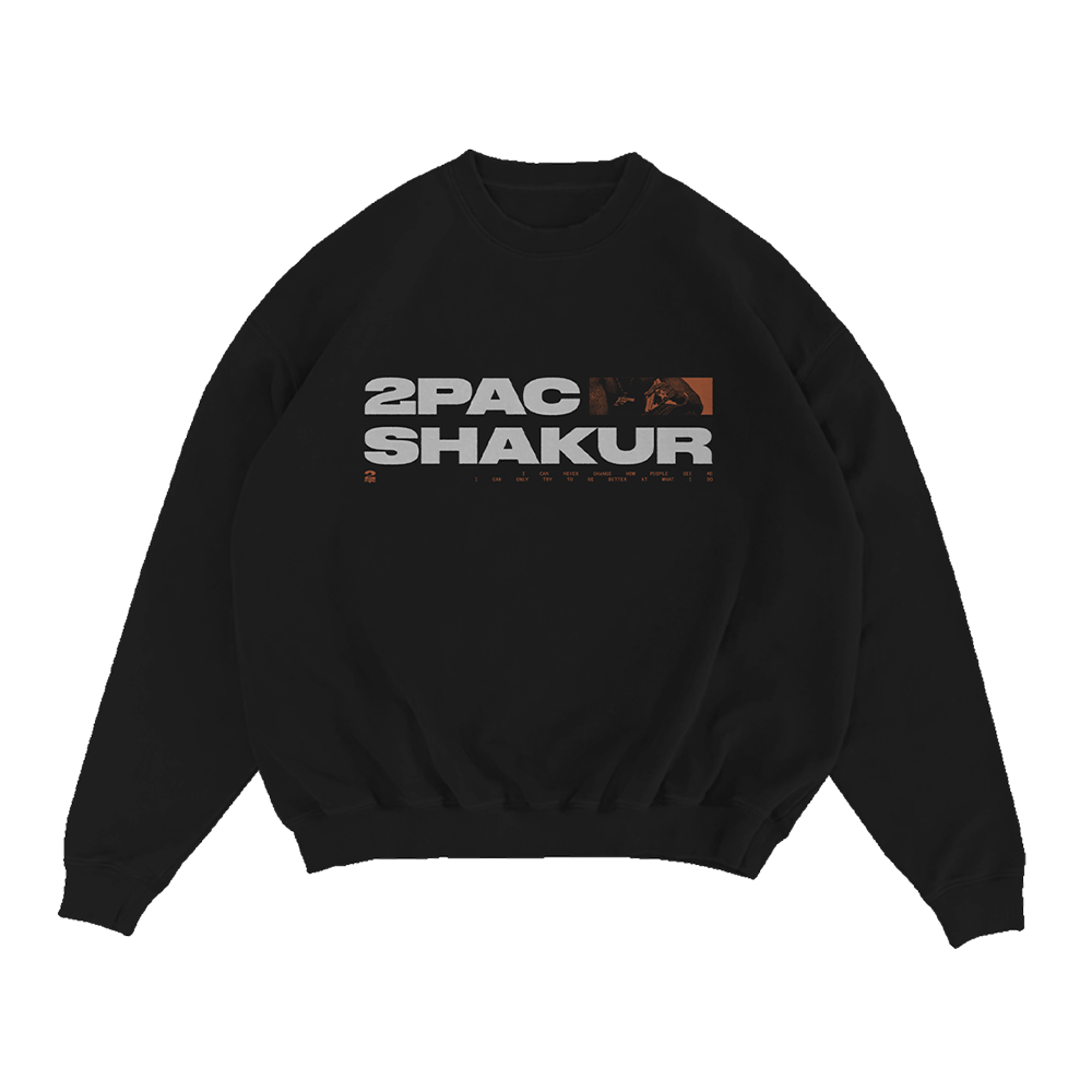 Be Better Black Crewneck - 2PAC Official Store Be Better Black Crewneck - 2PAC Official Store
