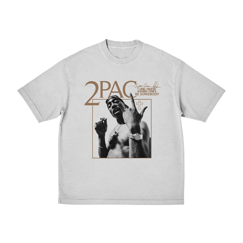 Be Somebody White T-Shirt Front