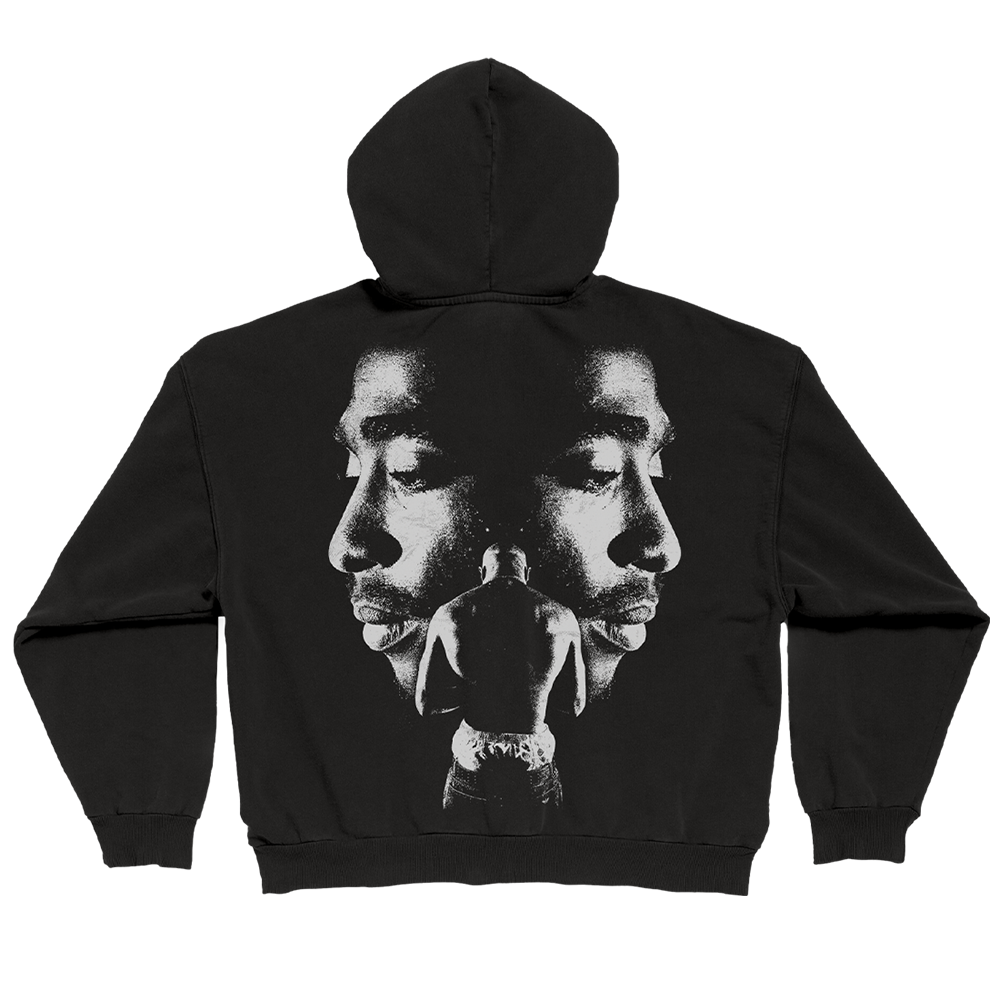 Gemini Mask Zip Hoodie Back
