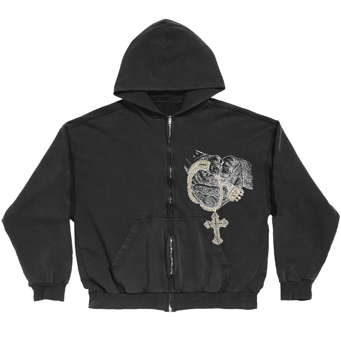 Untitled Zip Hoodie - 2PAC Official Store Untitled Zip Hoodie - 2PAC Official Store