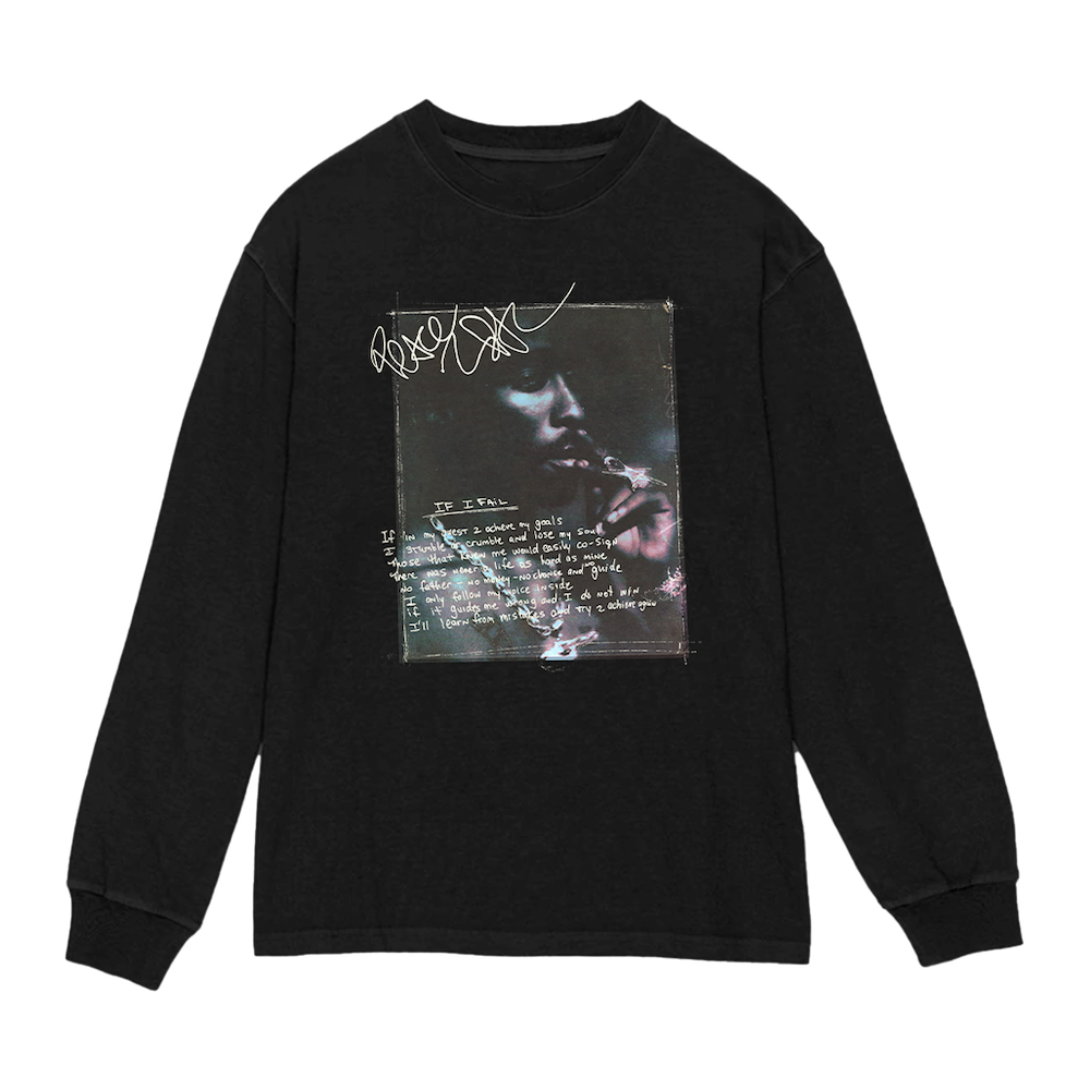 【海外 正規品】 Sleeve Long Black Fail I If - Store Official 2PAC トップス