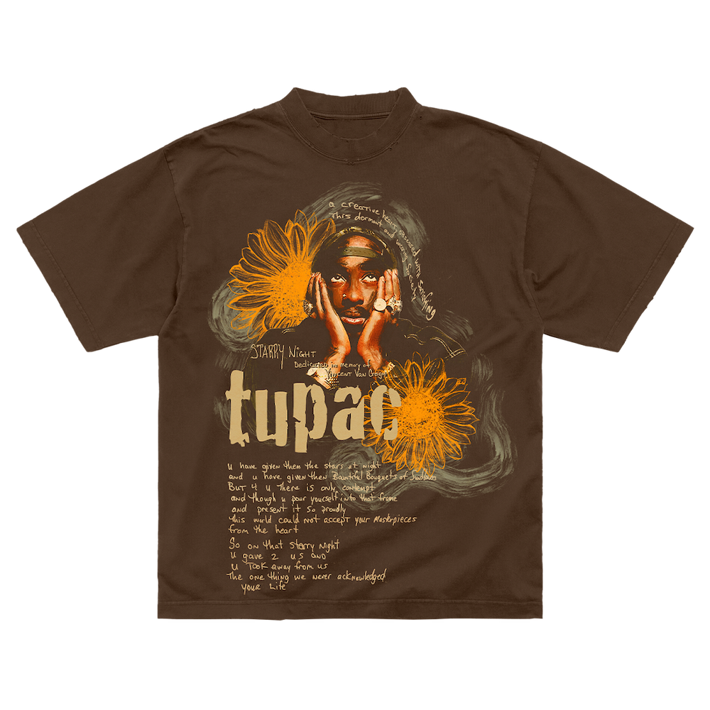Sunflowers Brown T-Shirt