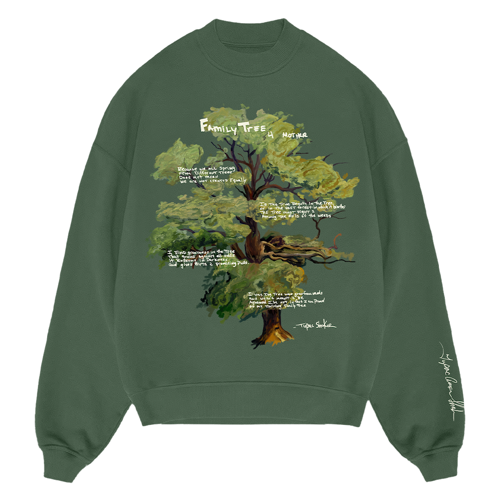 Family Tree Green Crewneck