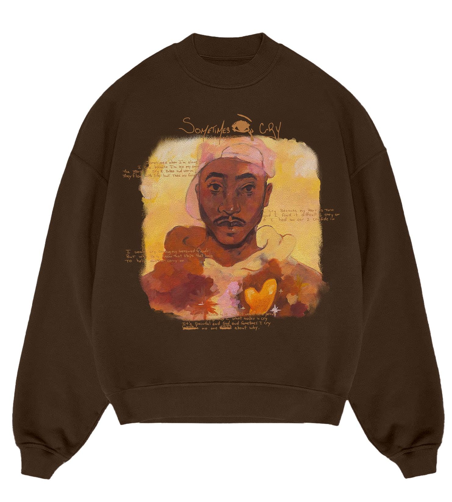 Sometimes Brown Crewneck - 2PAC Official Store