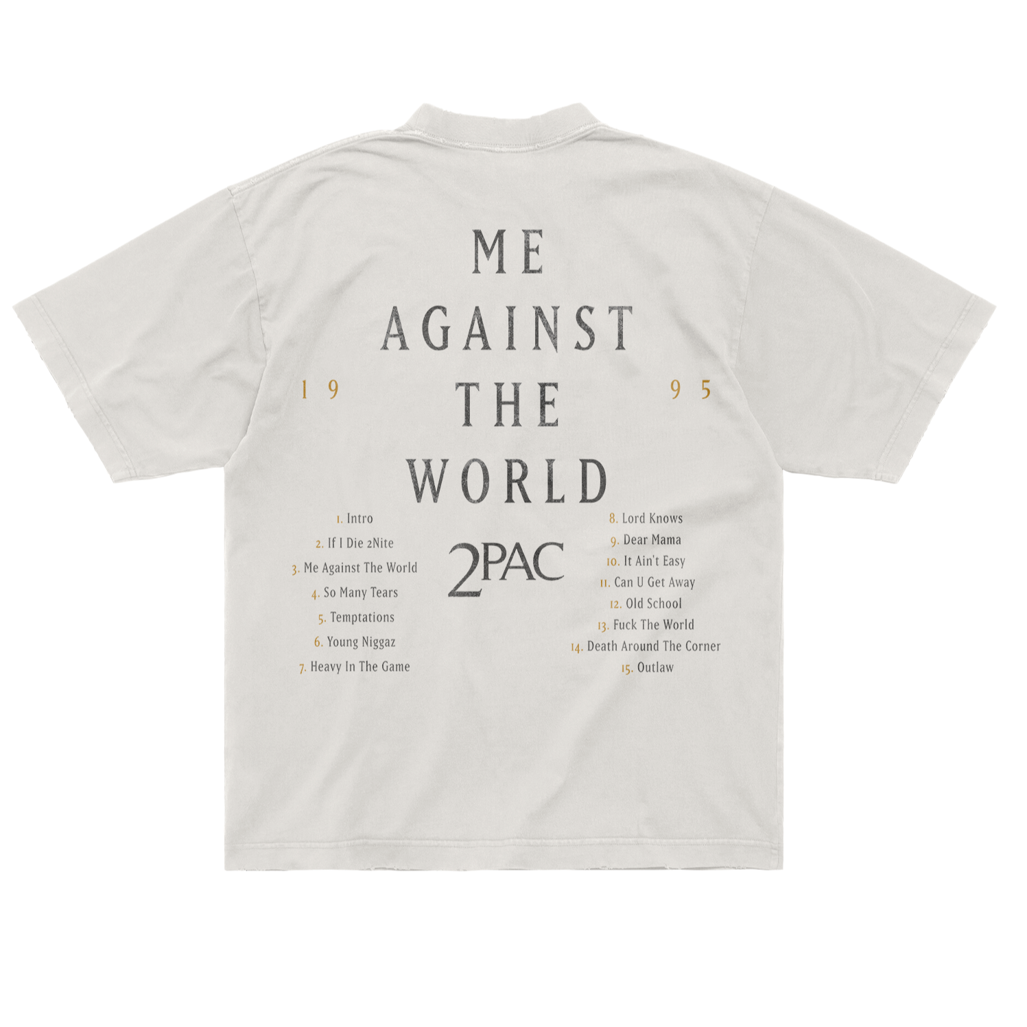 Temptations White T-Shirt Back