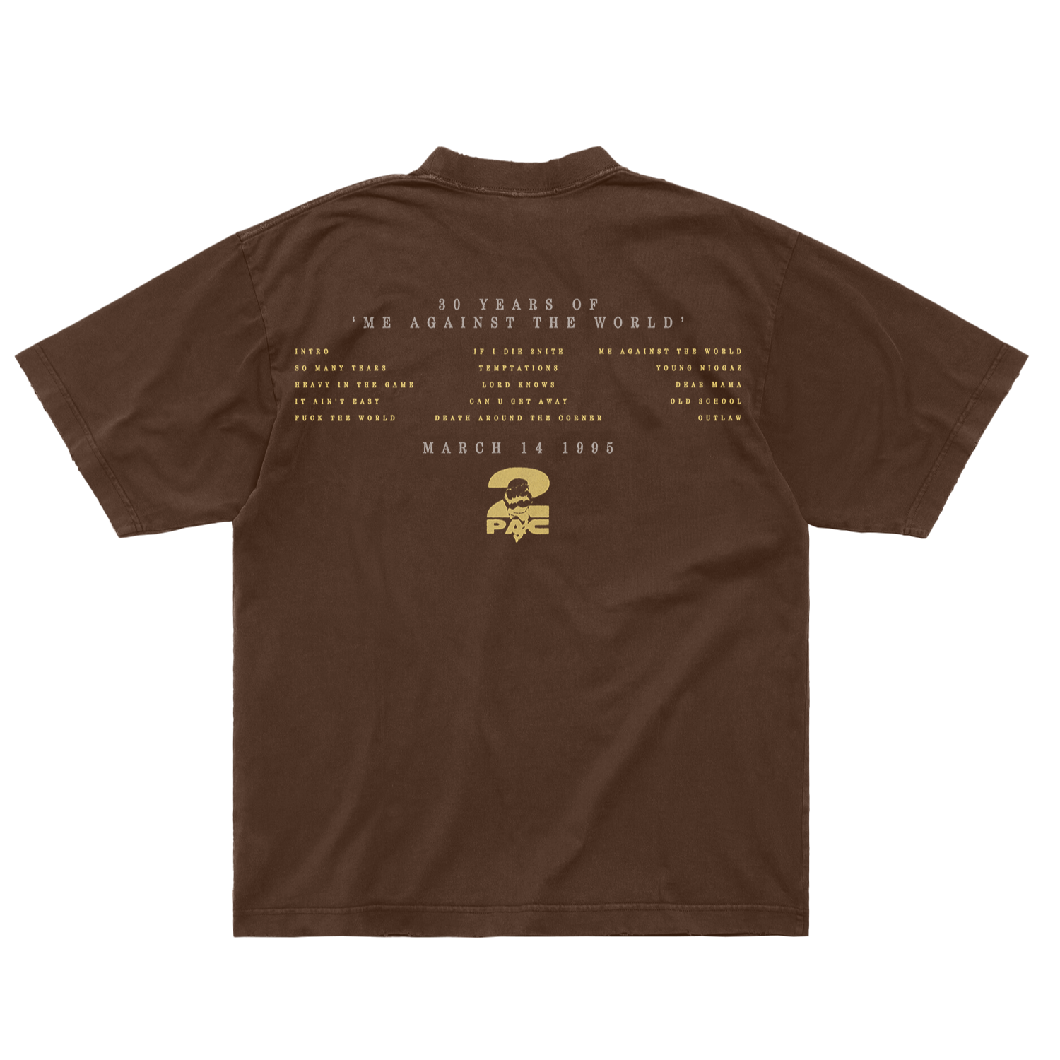 It Ain’t Easy Brown T-Shirt Back