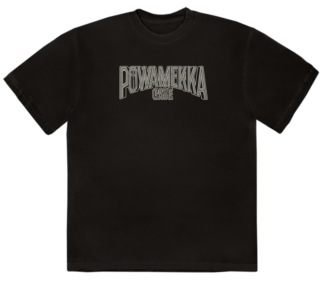 Powamekka Cafe T-Shirt Front