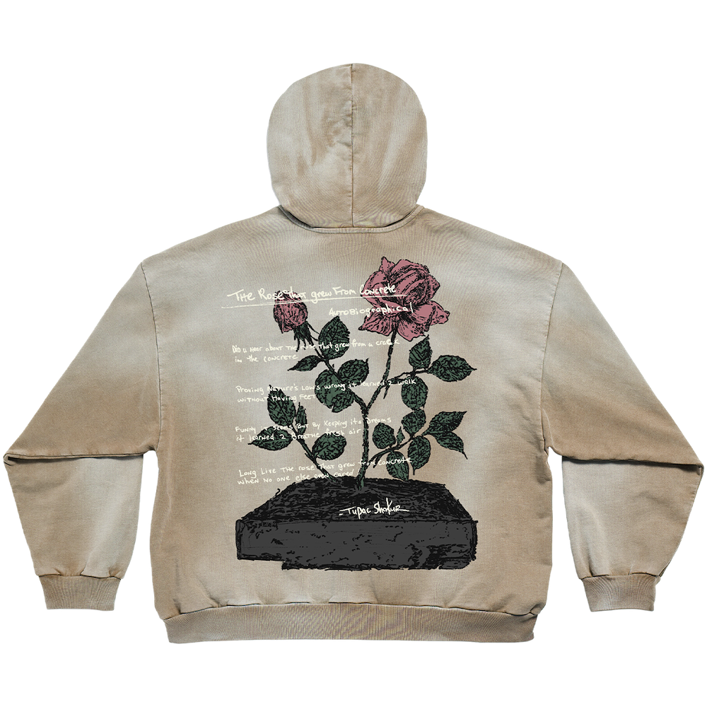 From Concrete Cloud Dye Hoodie Back