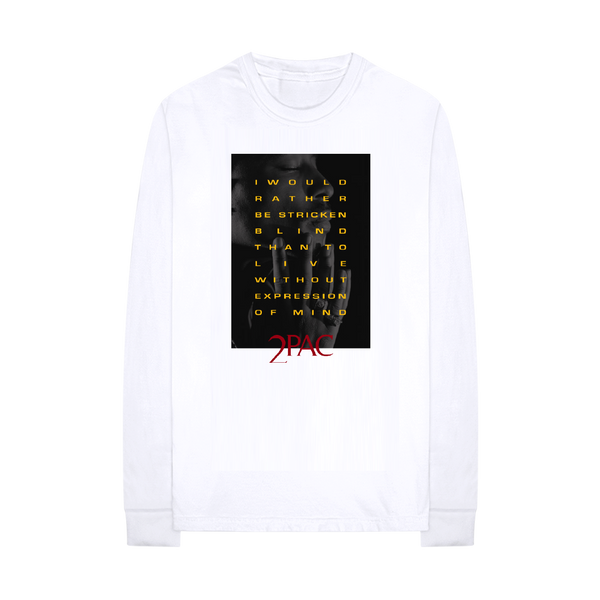 Expression of Mind Longsleeve T-Shirt (White) – 2PAC Official Store