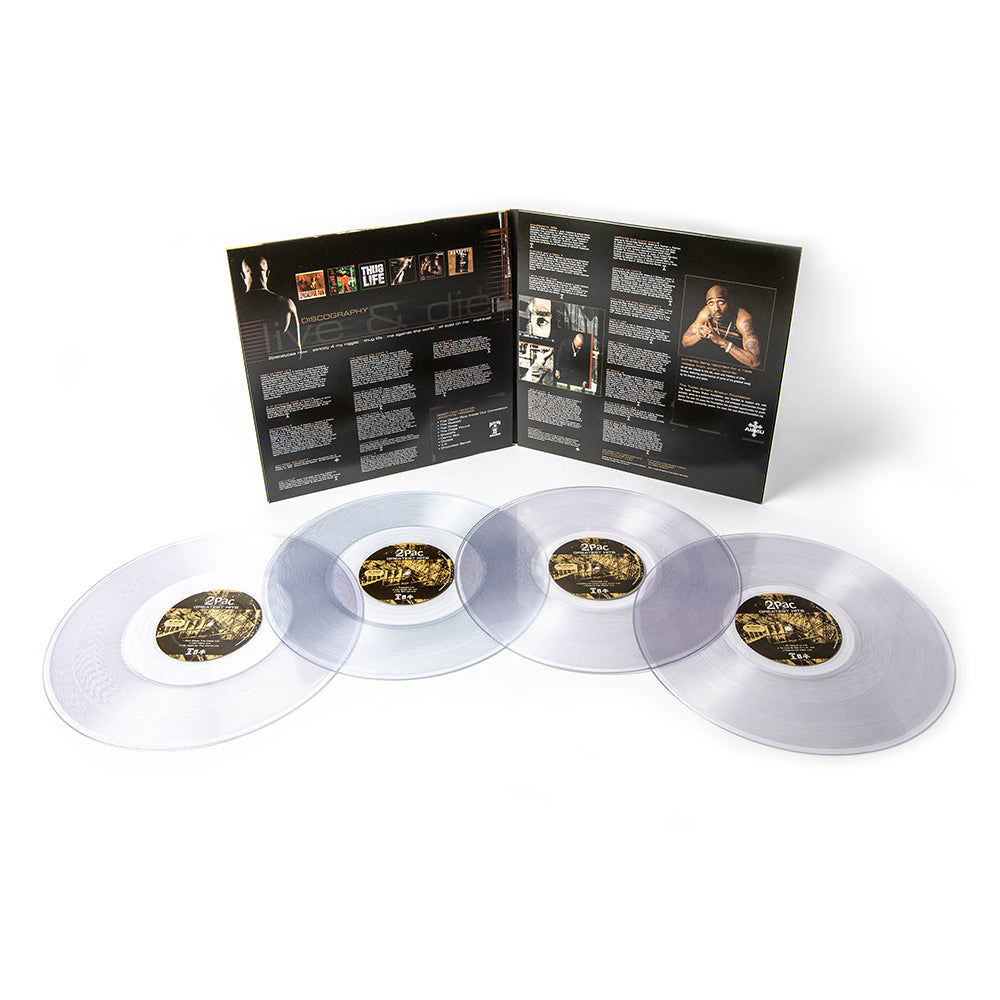 2PAC Greatest Hits - Clear 4LP - Music 2PAC OFFICIAL MERCHANDISE STORE - T-SHIRT - ALBUMS - LYRICS - CHANGES - MOVIE - MERCH - QUOTES - TUPAC - POEMS - POETRY