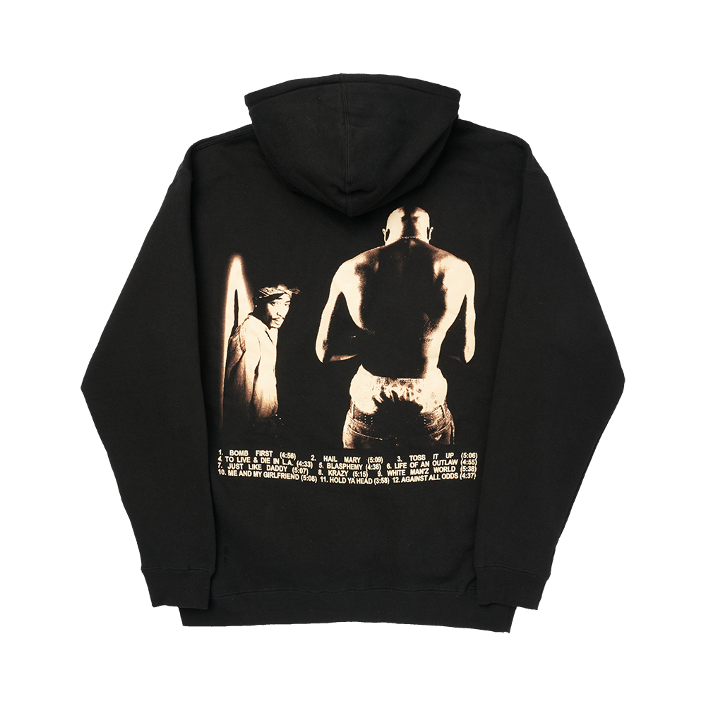 Makaveli Tracklist Hoodie back