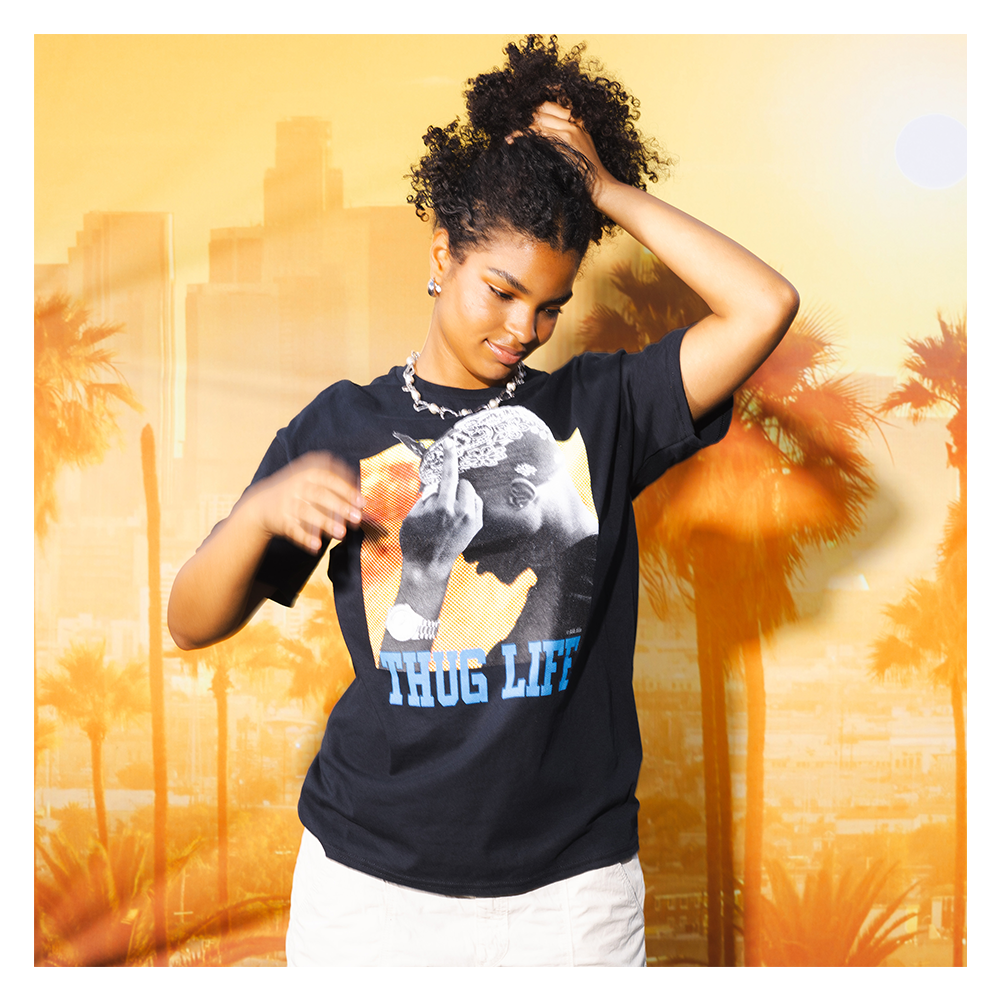 最新ファッション - 2Pac I GET AROUND Tシャツ オーバーサイズ 最新ファッション - 2Pac I GET AROUND Tシャツ オーバーサイズ