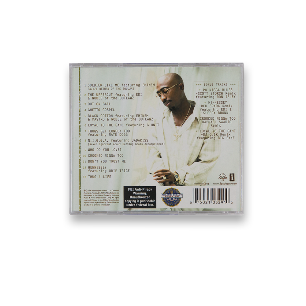 Loyal to the Game CD - Back 