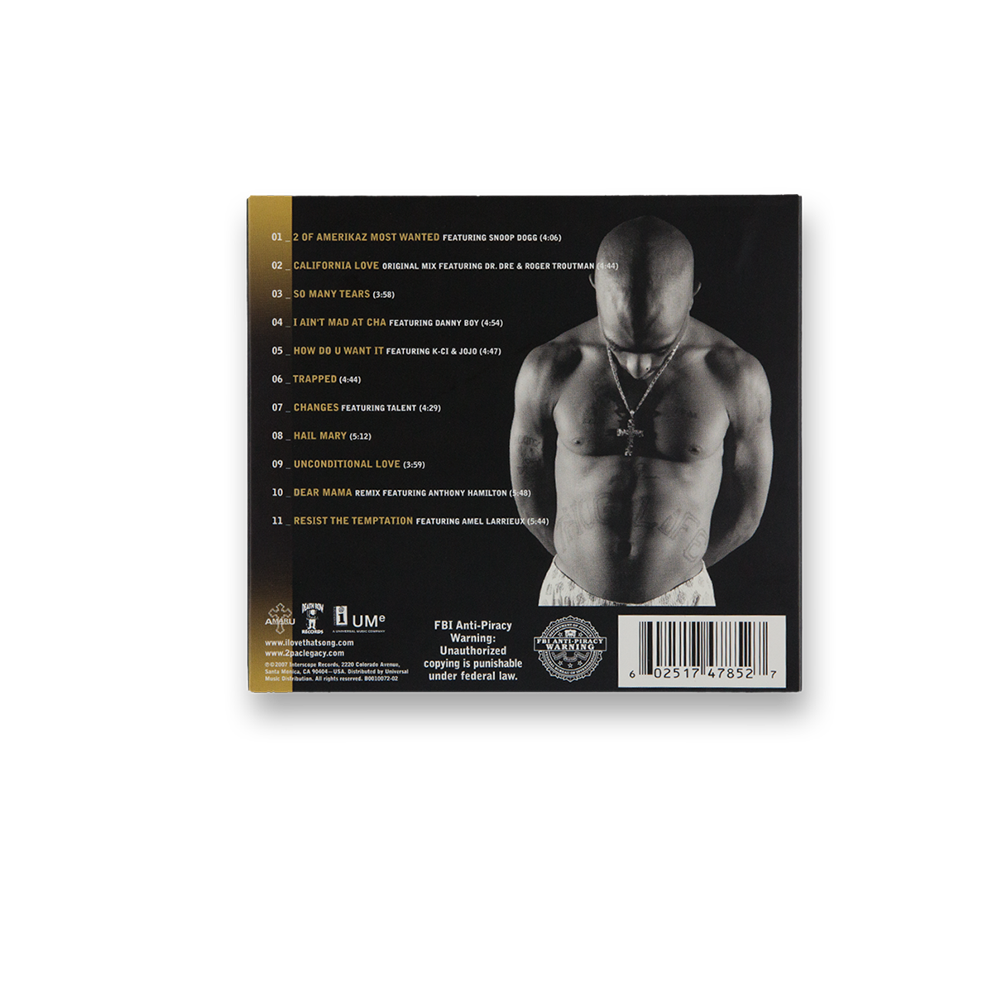 The Best of 2PAC - Part 1 Thug CD - Back