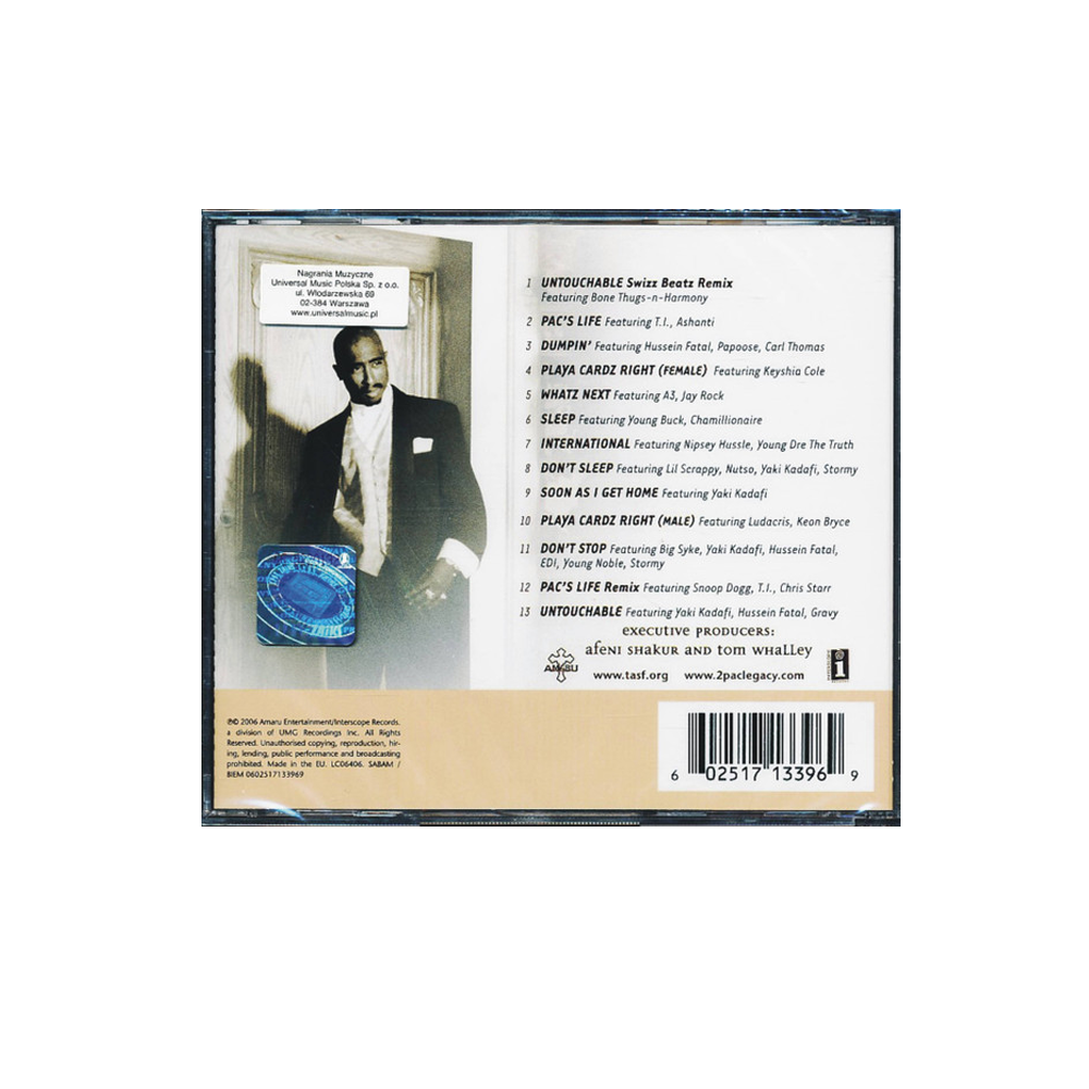 Pac’s Life (Explicit) CD - Back 