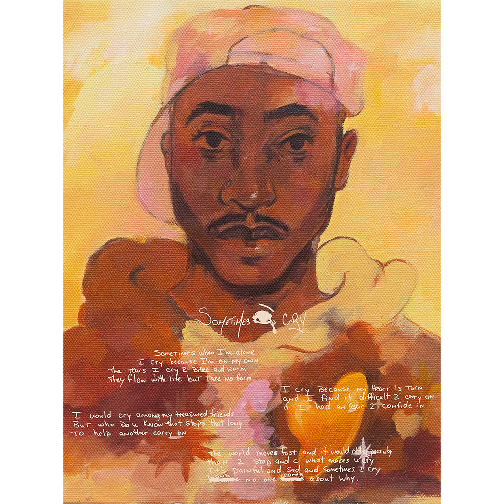 Sometimes I Cry Lithograph Print