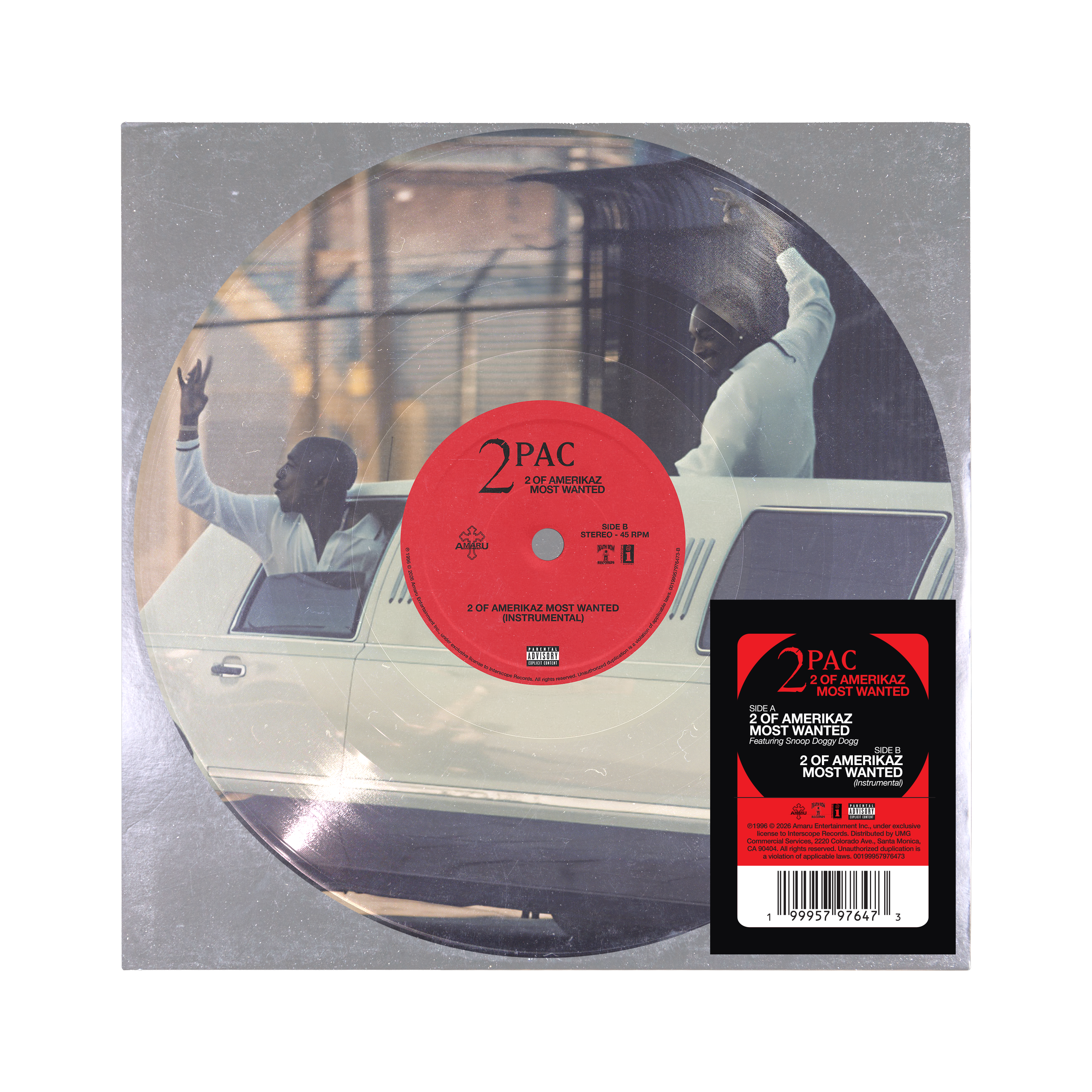 2 Of Americaz Most Wanted Snoop Collab 7” Front