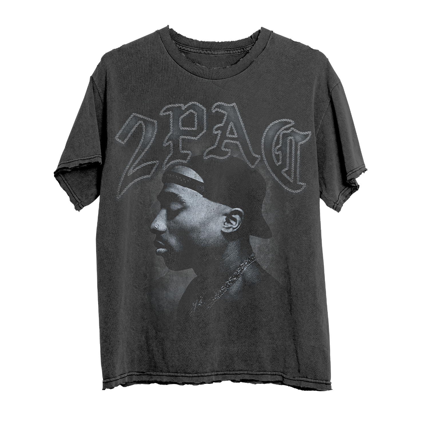 Compton Cowboys x 2Pac Distressed T-Shirt