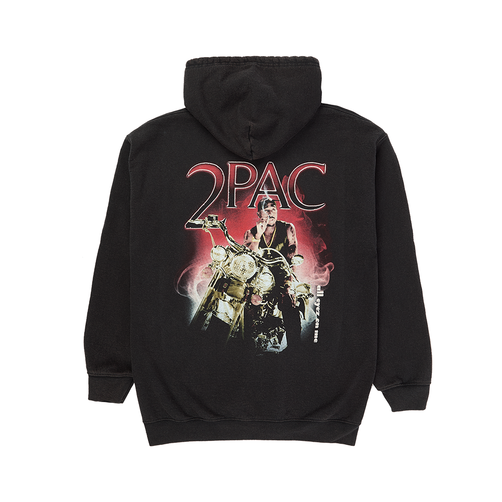 Rider Black Zip Hoodie - 2PAC Official Store Rider Black Zip Hoodie - 2PAC Official Store