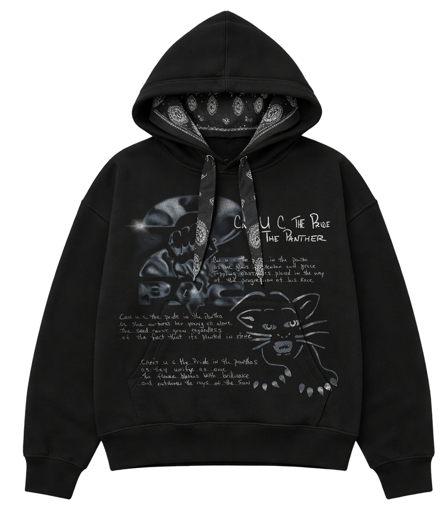 Pride Black Bandana Hoodie Front