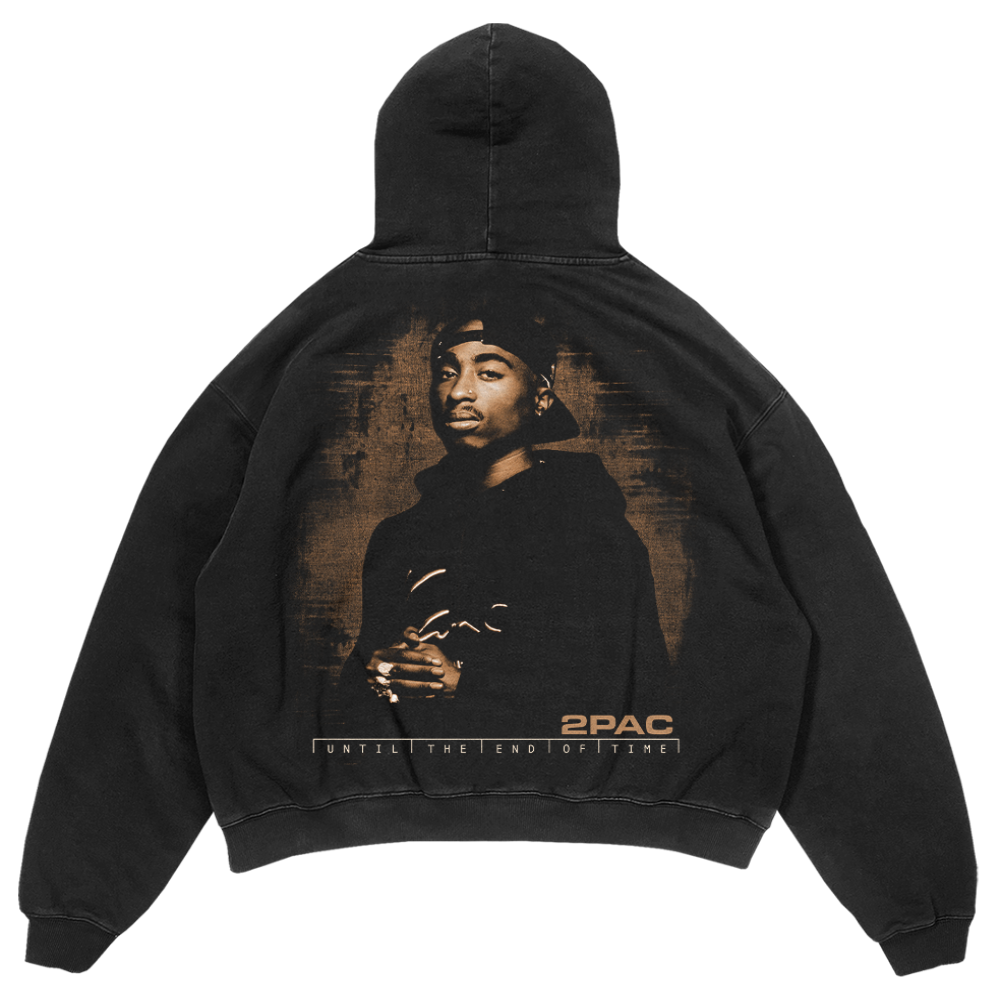 Last Onez Washed Black Hoodie - 2PAC Official Store Last Onez Washed Black Hoodie - 2PAC Official Store