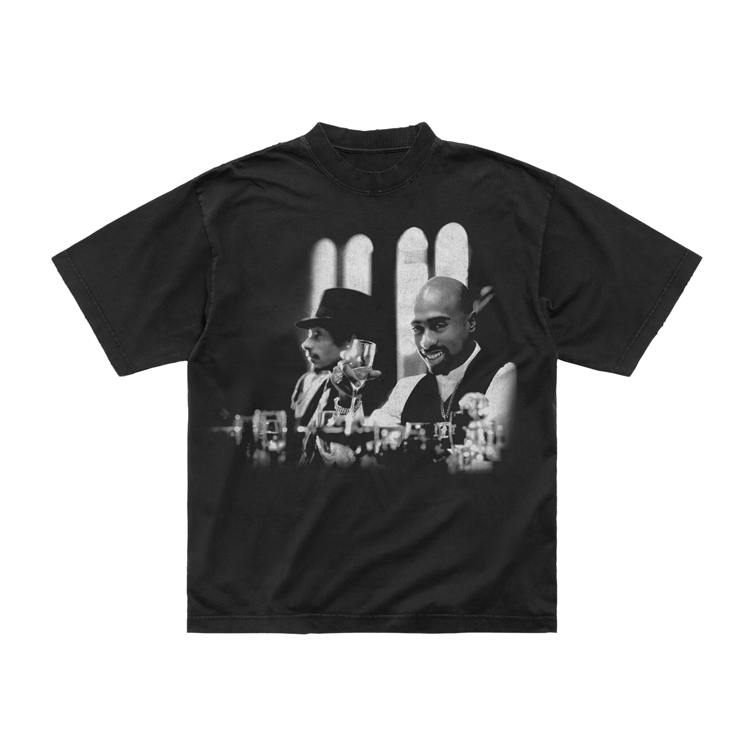 Gangsta Party Black T-Shirt Front