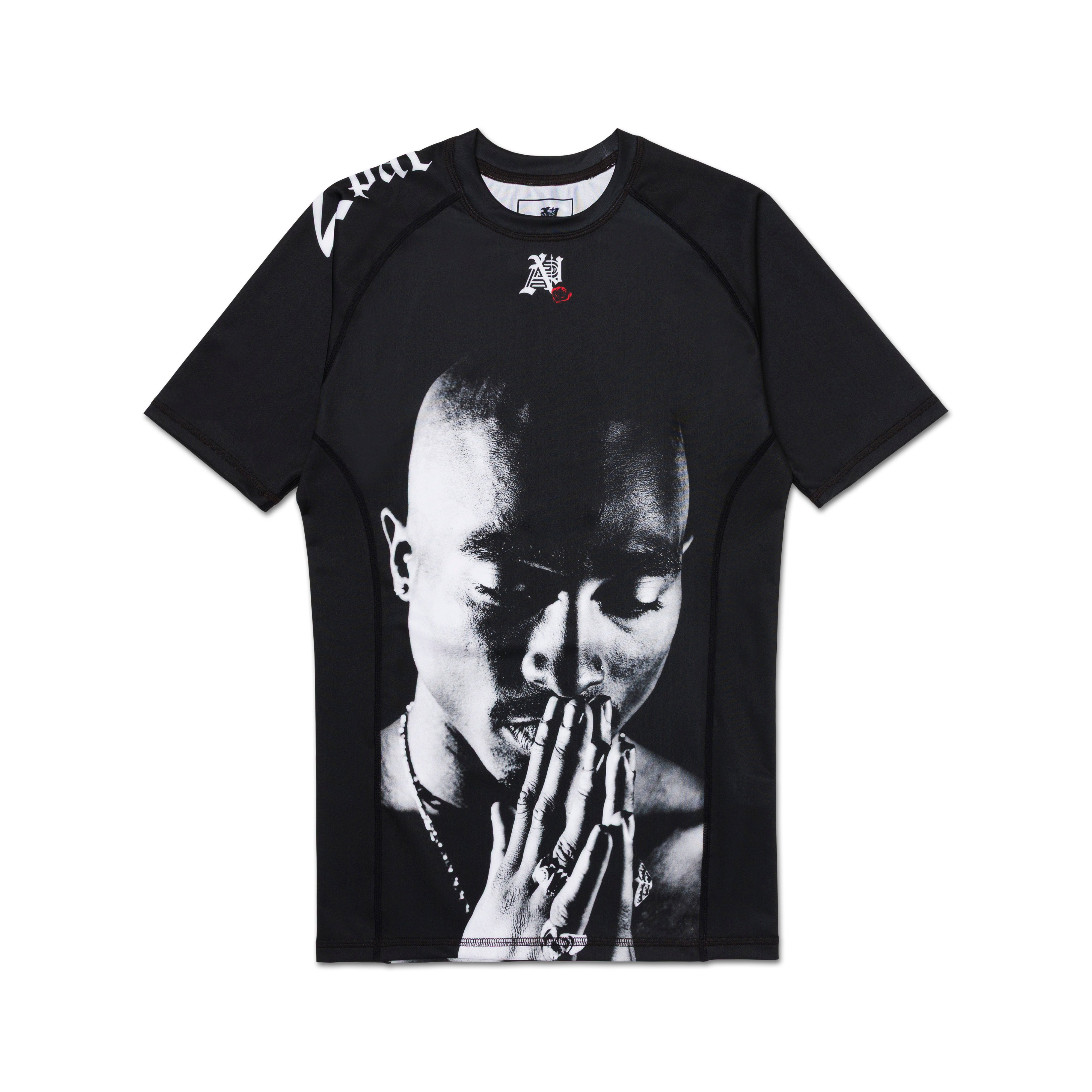 A&P TUPAC Rose SS Rashguard Front