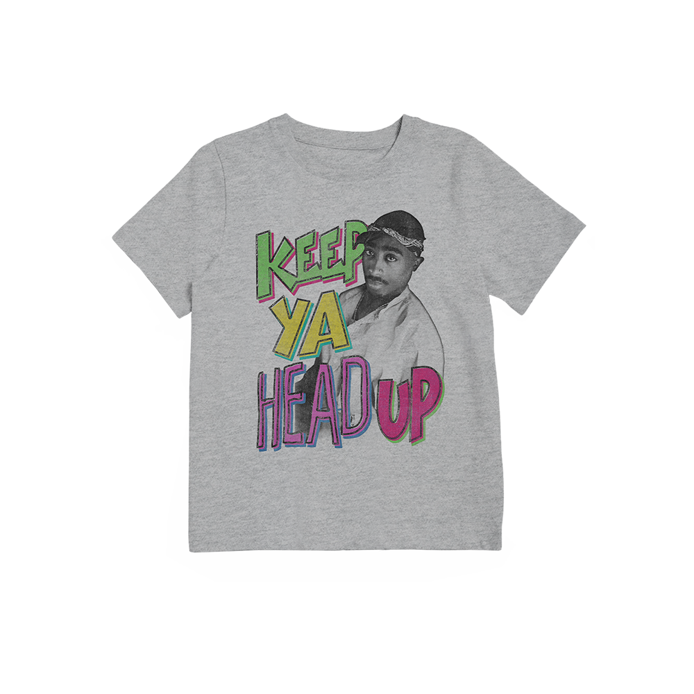 Keep Ya Head Up Grey Youth T-Shirt