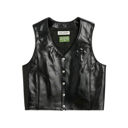 2Pac x Denim Tears x Our Legacy Leather Vest Front