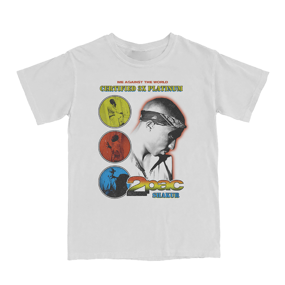 Me Against the World Colors T Shirt 2PAC Official Store