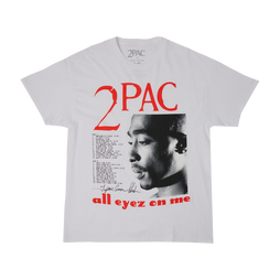 All Eyez on Me White T-shirt