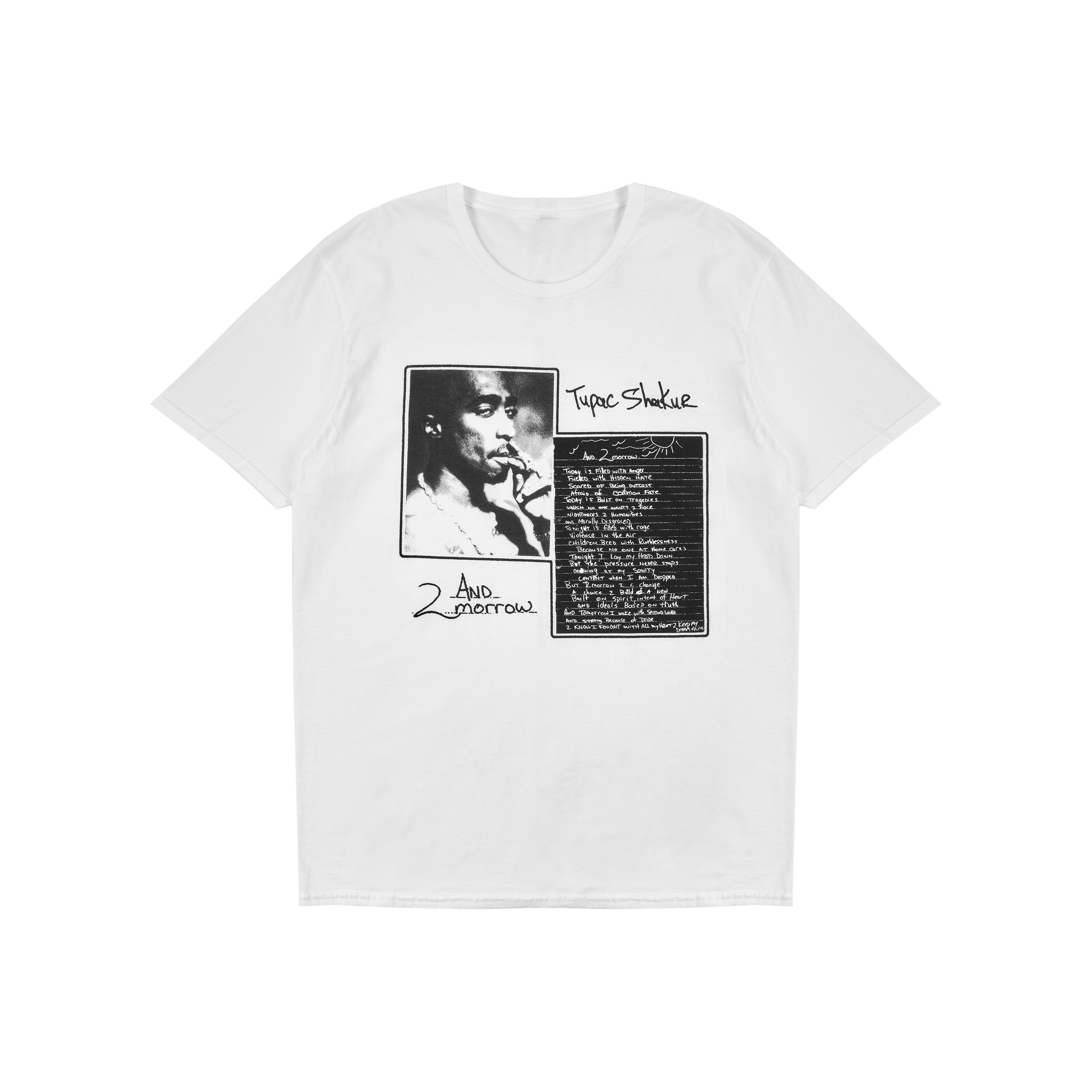 her forfremmelse Glow And 2Morrow T-Shirt – 2PAC Official Store